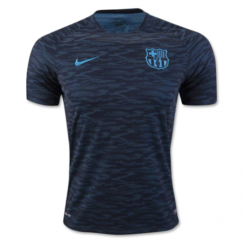 2016-17 Barcelona Blue Camouflage Training Shirt